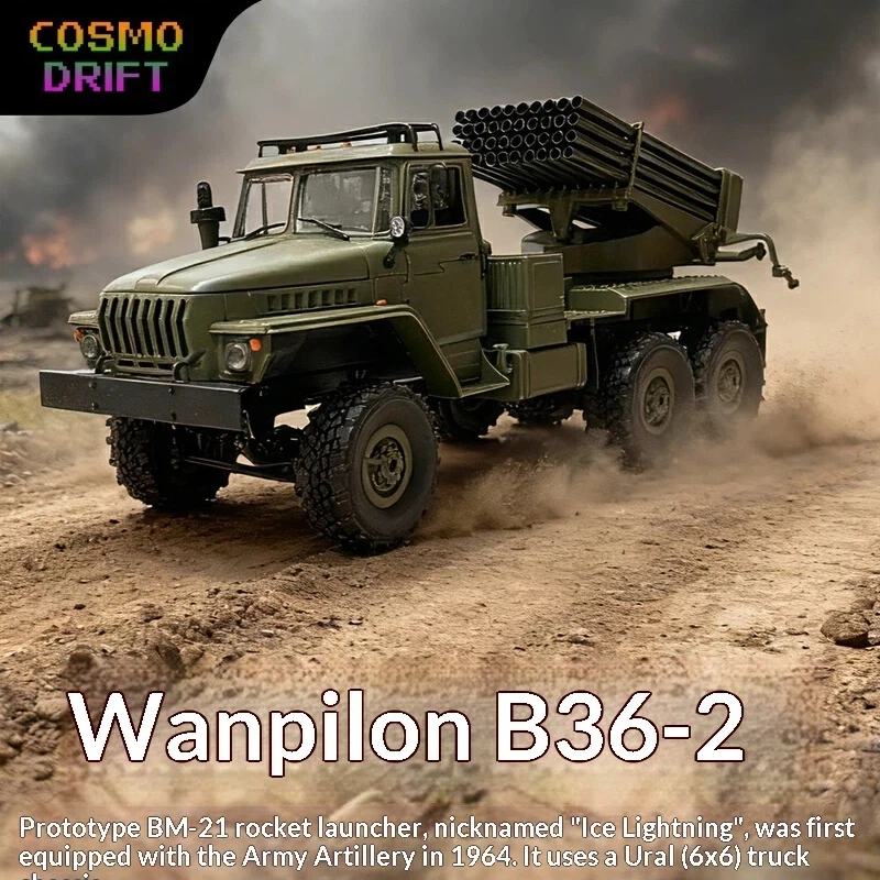 

Горячая новинка: Радиоуправляемый военный грузовик WPL B36-2 1:16, с ракетной установкой БМ-21 Град, внедорожник 6WD для бездорожья, модель 2.4G RTR для взрослых