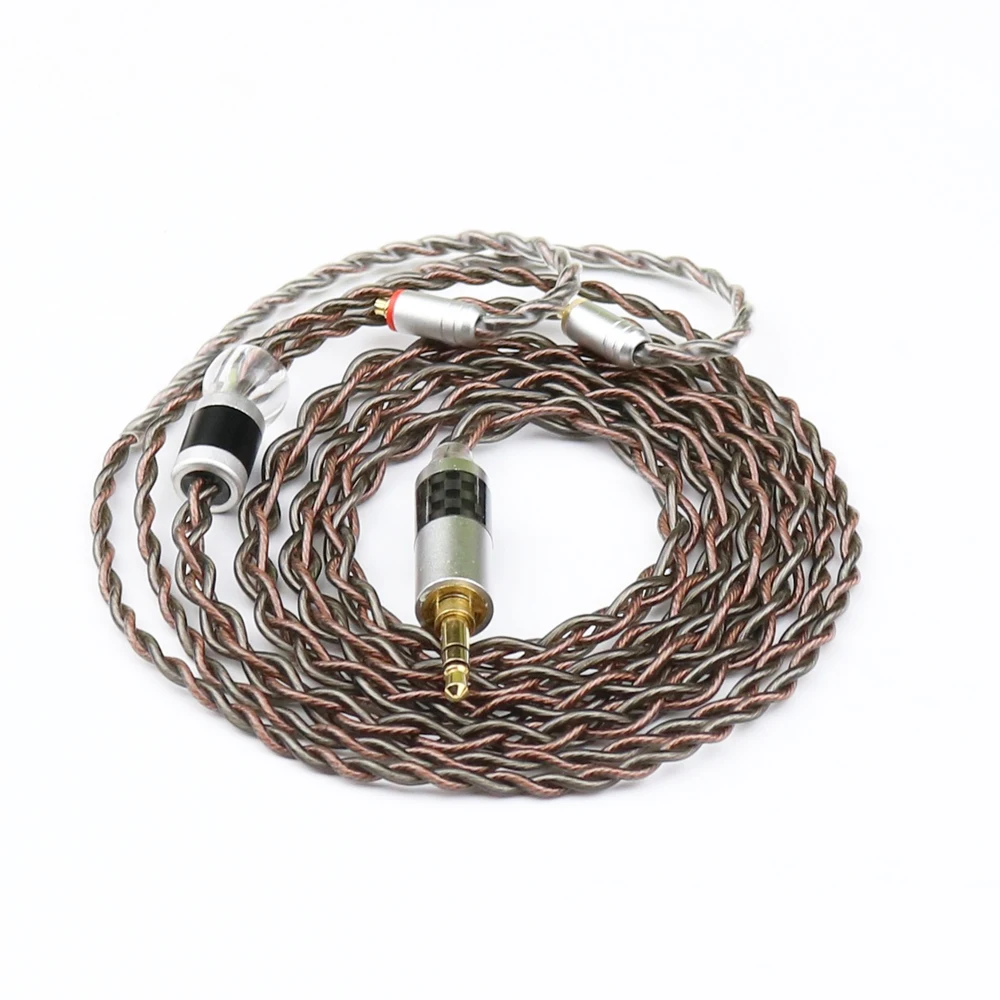 CustomMonocrystalline copper silver plated Earphone cable 2.5mm 3.5mm 4.4mm MMCX 0.78mm A2DC IE80 IM QDC TFZ  se535 se251
