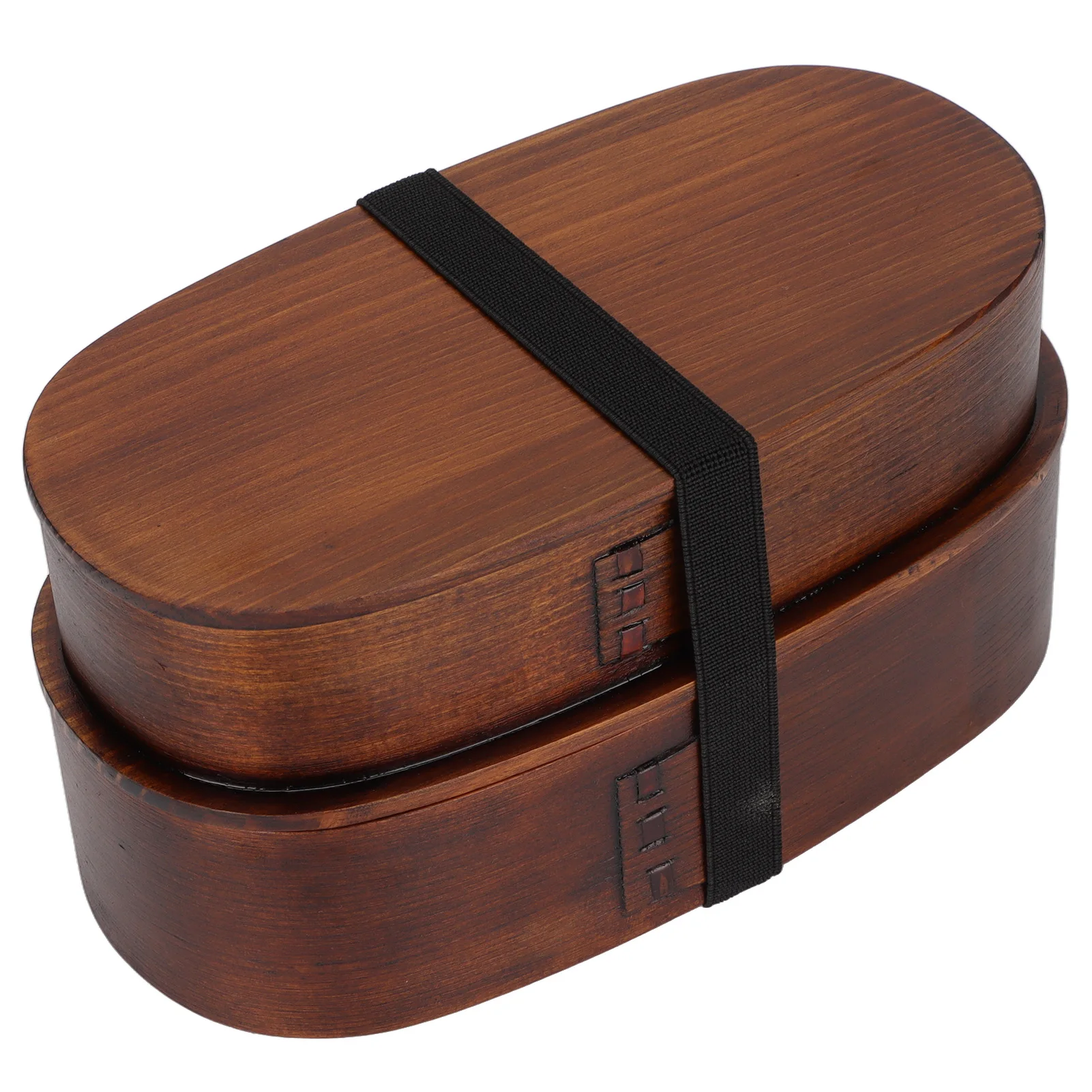 2 Layer Japanese Wood Bento Lunch Box Protable Bento Lunch Box Kids Adults Hiking Climbing Office School Lunch Containers Tools view 3