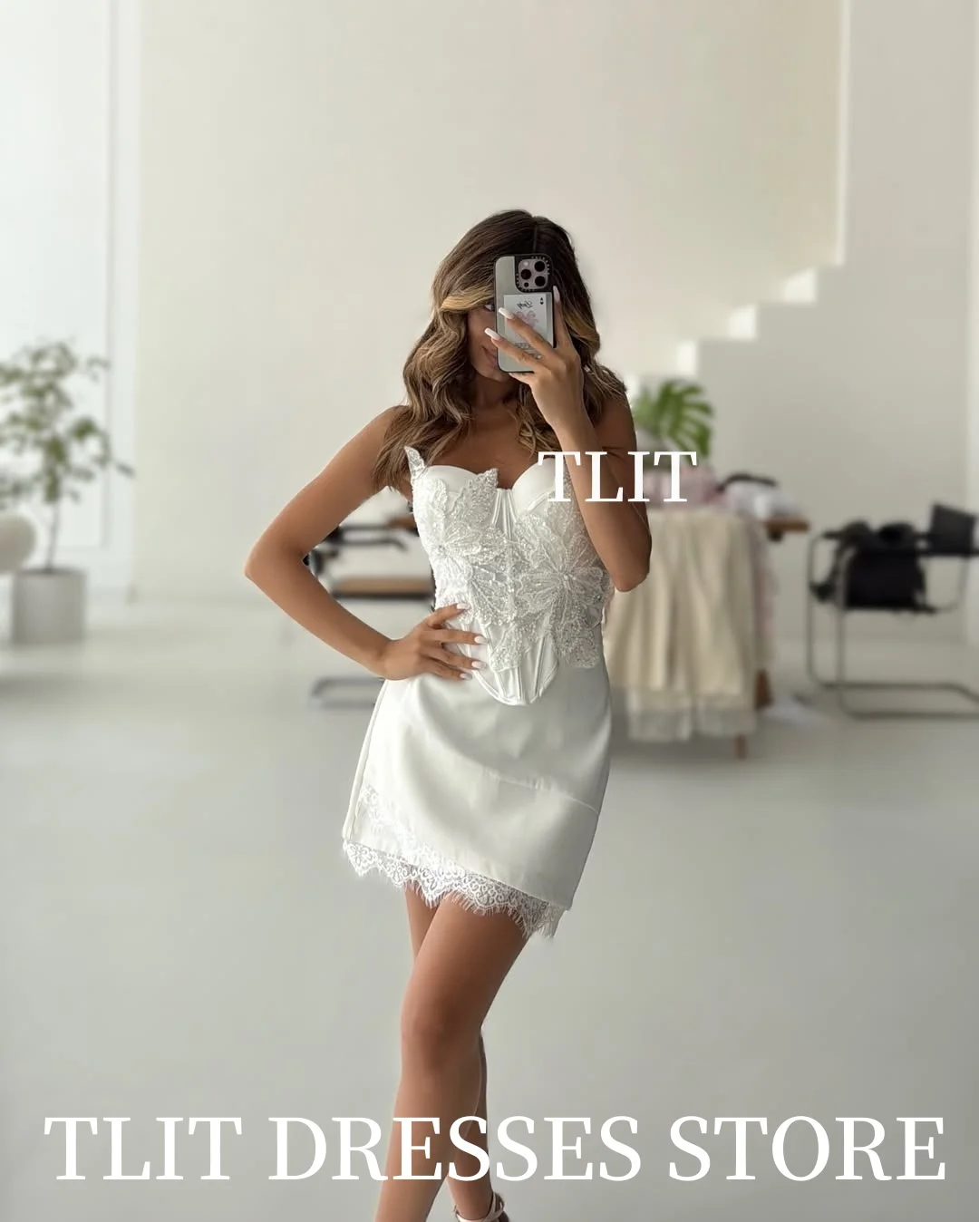 Eleganckie, krótkie suknie wieczorowe w stylu syreny z jedwabnej satyny i koronki, z dekoltem w serduszko, zdobione cekinami, suknie balowe, cekinowe, szyte na miarę, formalne sukienki na przyjęcia.