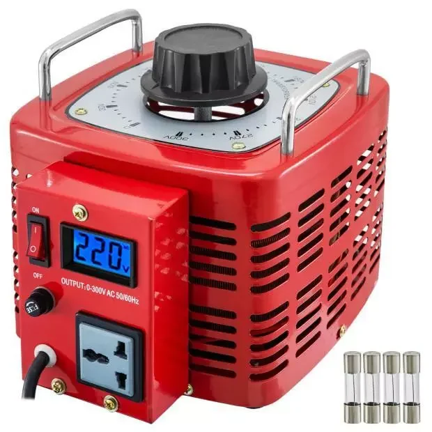 

Manufacturer 1000W 2000W 3000W Ac Input 220V Output 0-300v Voltage Regulator Variac with Plug