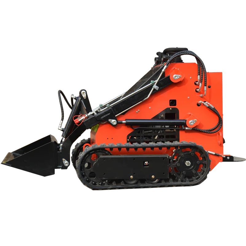 جرافة زاحفة مخصصة، جرافة انزلاقية توجيهية صغيرة، تستخدم للمزرعة العائلية والبناء، كشط التربة