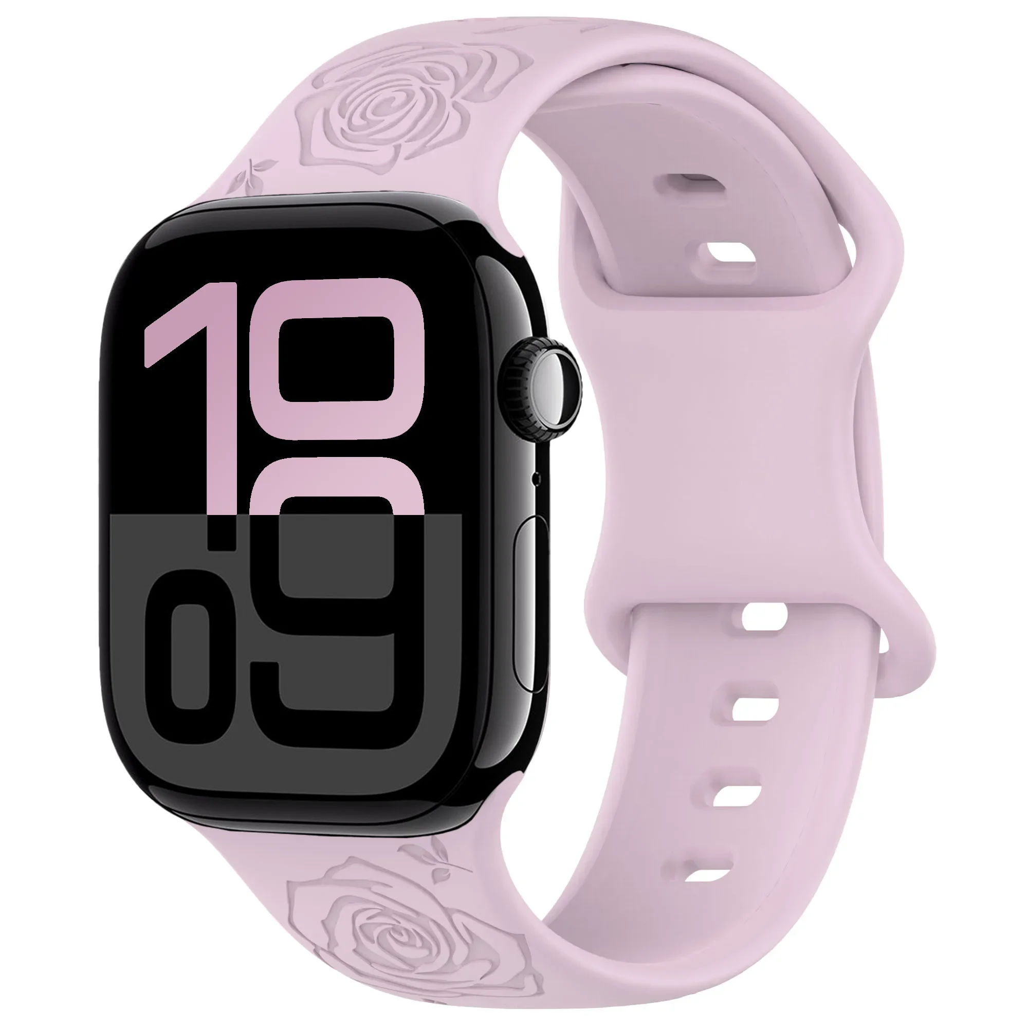 Apple Watch 용 실리콘 스트랩 10 9 8 7 밴드 42mm 46mm 45mm 41mm 울트라 2 49mm 패턴 팔찌 밴드 iWatch 6 5 4 SE 40mm 44mm