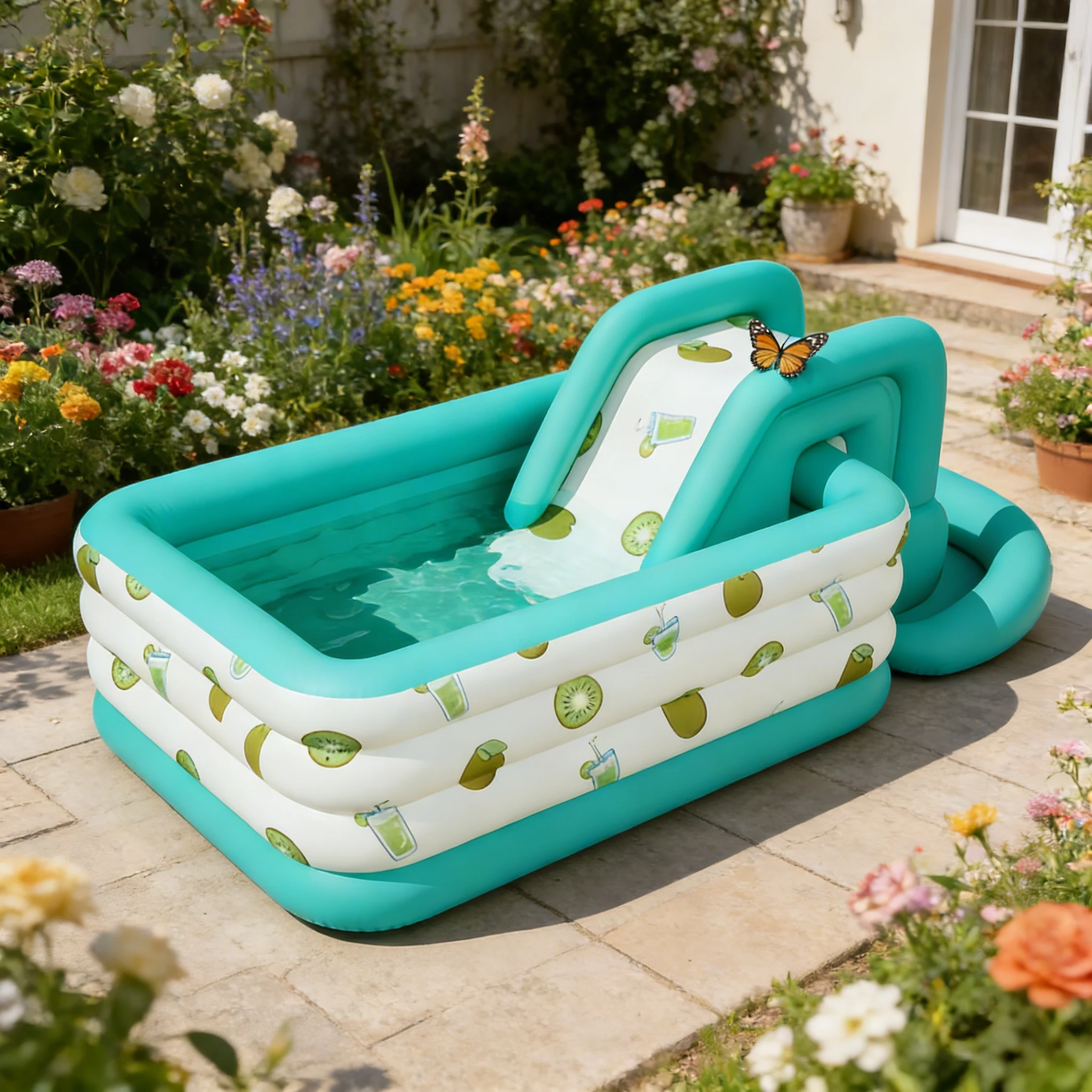 

Мягкие детские бассейны для дома, безопасные для малышей, неглубокие, из утолщенного ПВХ, для игр в воде