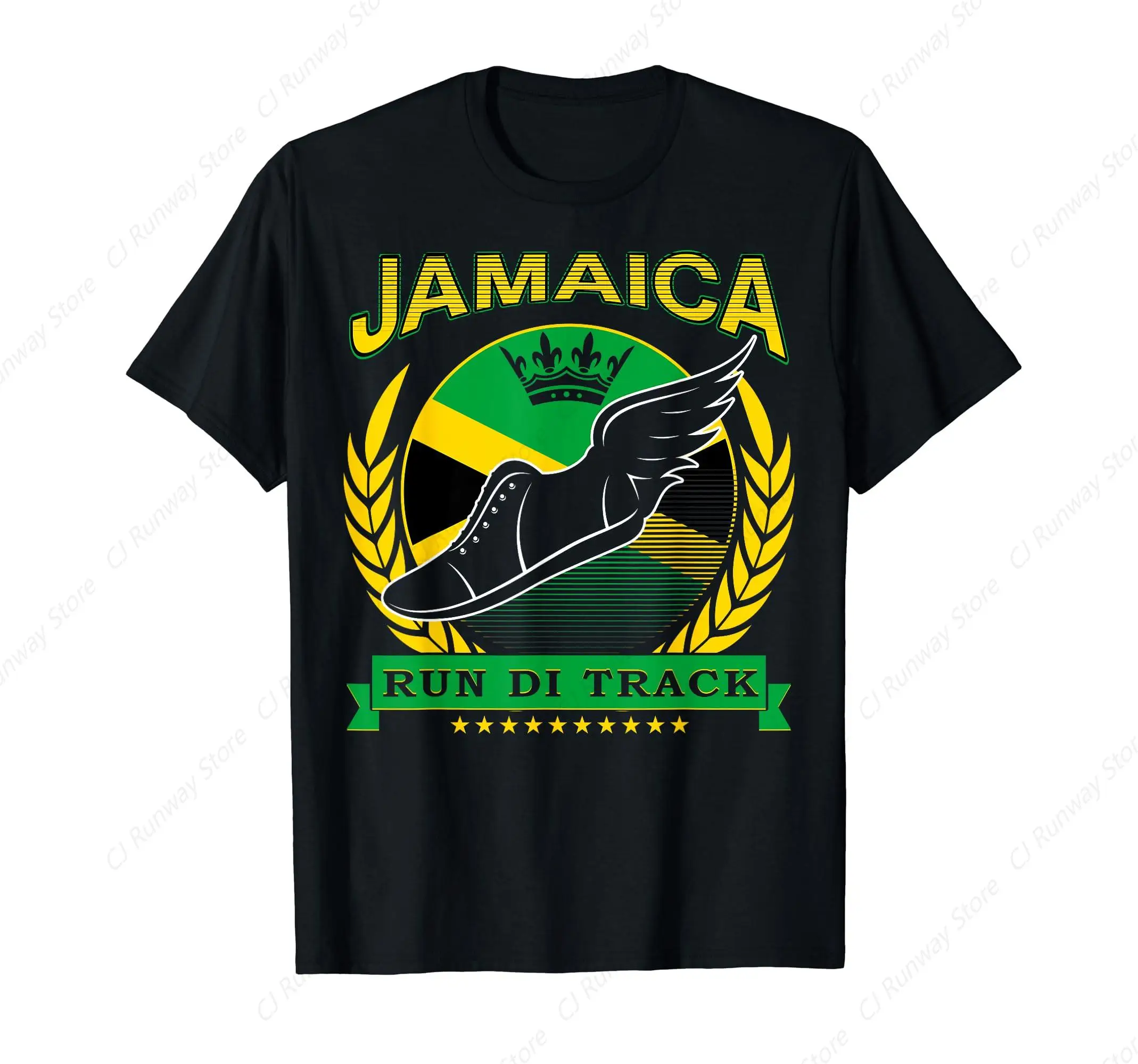 Reggae Rasta Colors Red Green Yellow Jamaica T-Shirt Men Women High Quality Oversized Tee Shirt Streetwear