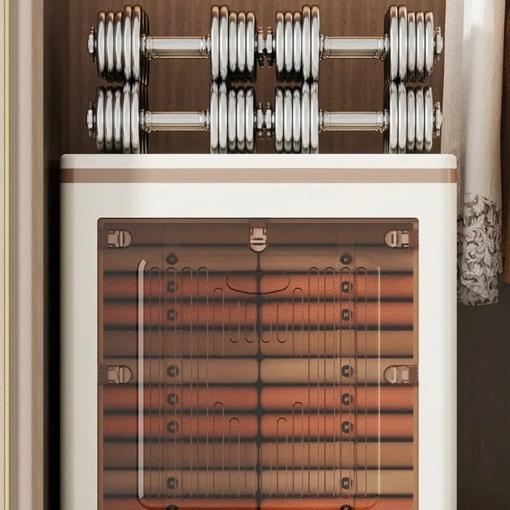 

Складная коробка для хранения в гардеробе с колесами, раскладушка, дизайнерская корзина для хранения одежды, штабелируемая пыленепроницаемая коробка для хранения игрушек