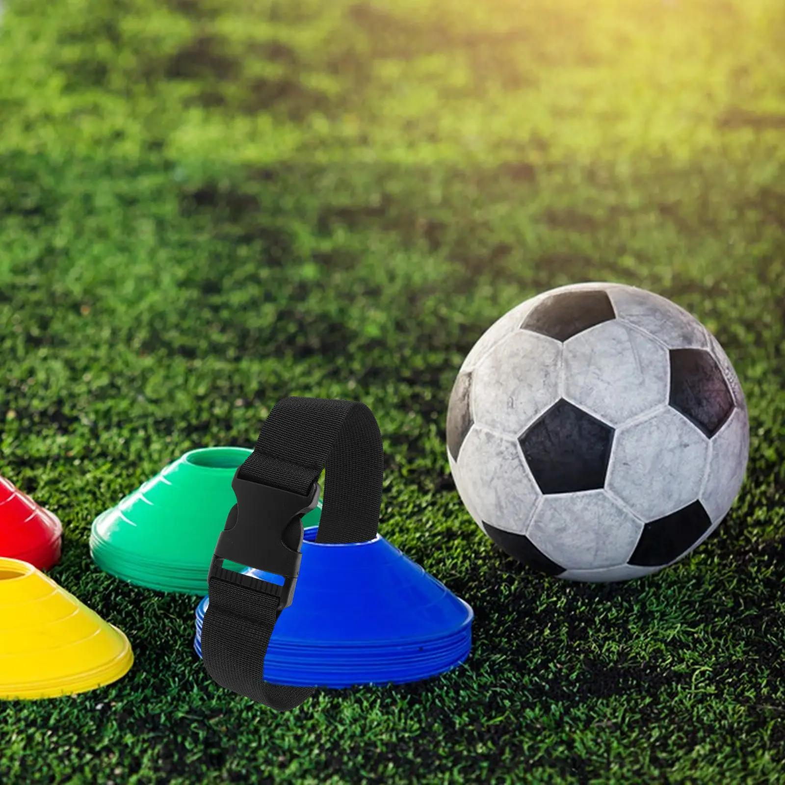 4Pcs Easy Carry Football Cone Strap Portable Adjustable Cone Transport Strap for Soccer Practice Football Training Outdoor