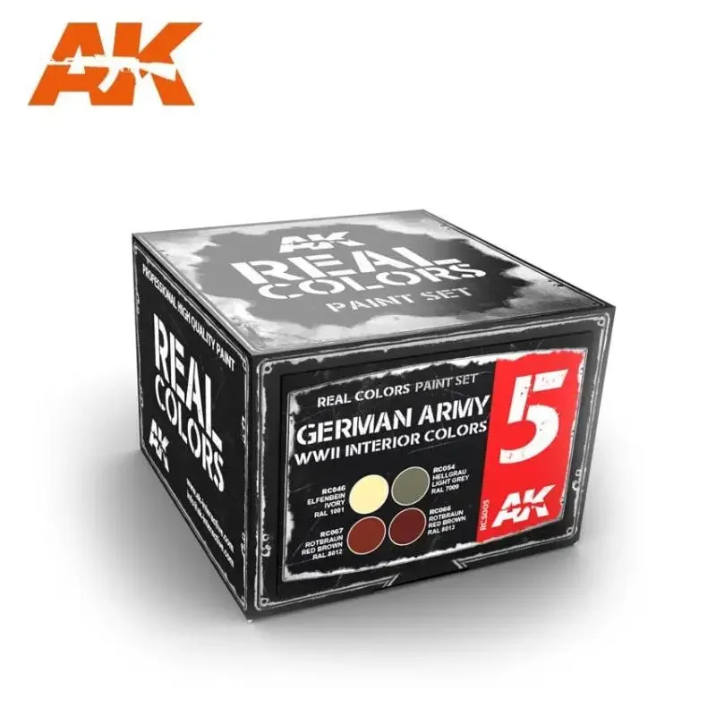 AK RCS001-023 مجموعة ألوان حقيقية نموذج اللوحة الحرب اللون الاكريليك ورنيش الصباغ لخزان عسكري درع أدوات البناء لتقوم بها بنفسك #6