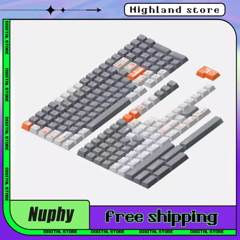 

NuPhy Field75 keycap Mechanical Keyboard Keycaps Customized PBT 5-side heat-sublimation Cherry NuPhy Keycaps Transparent Keycaps