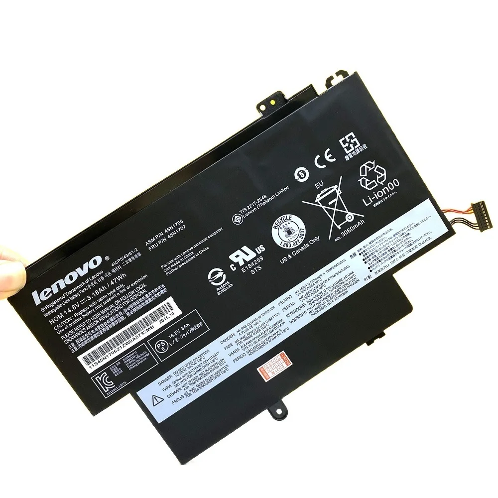 Go! Original For LENOVO ThinkPad Yoga S1 120 S240 20CD/20C0 Yoga 12 20DL/20DK Pro 45N1705 45N1707 45N1704 45N1706 Laptop Battery