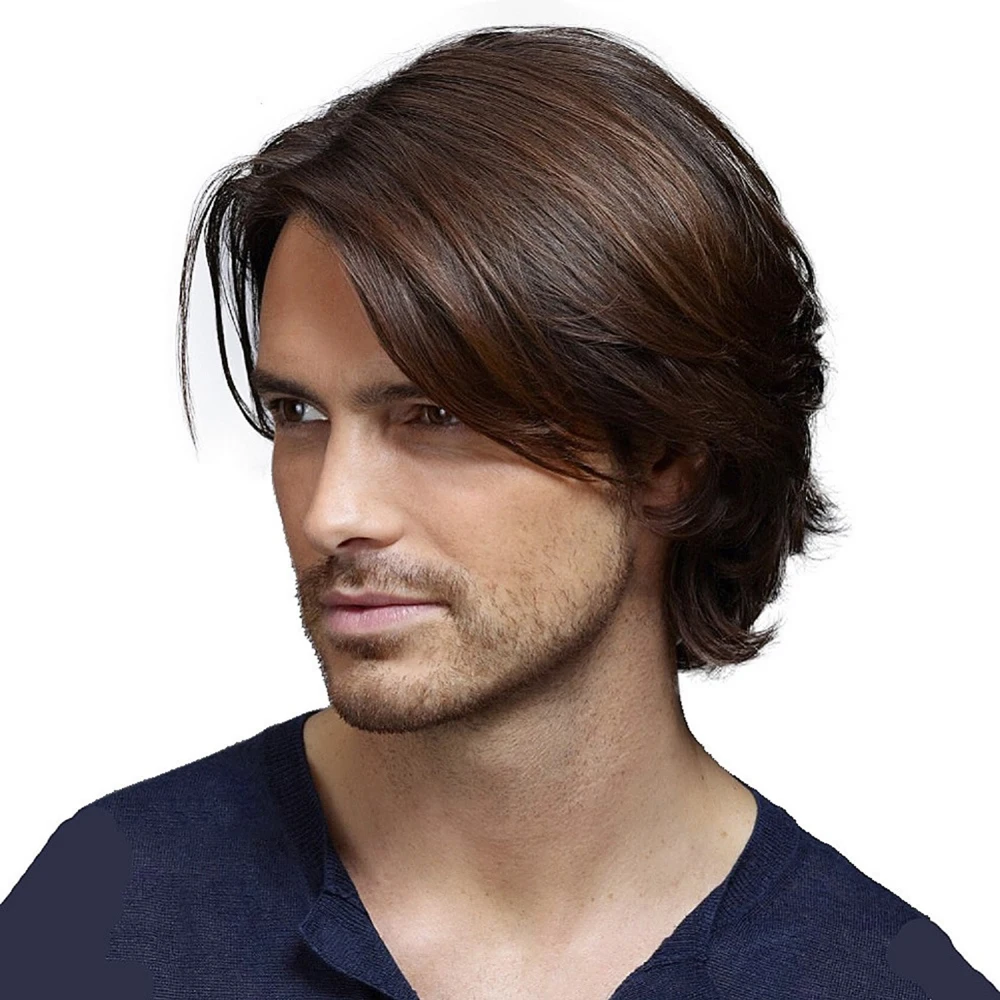 

12 Inch Synthetic Black Brown Short Natural Wigs Suitable For daily Use During Christmas And Halloween Wedding Music Festival