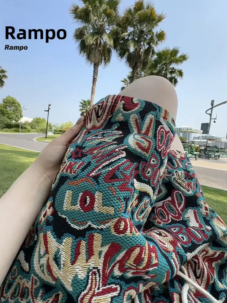 

Мужские шорты Hawaiian Vaion Sle с цветочным принтом, летние, модные, американские пляжные брюки, свободного прямого кроя, повседневные, средней длины, до колена