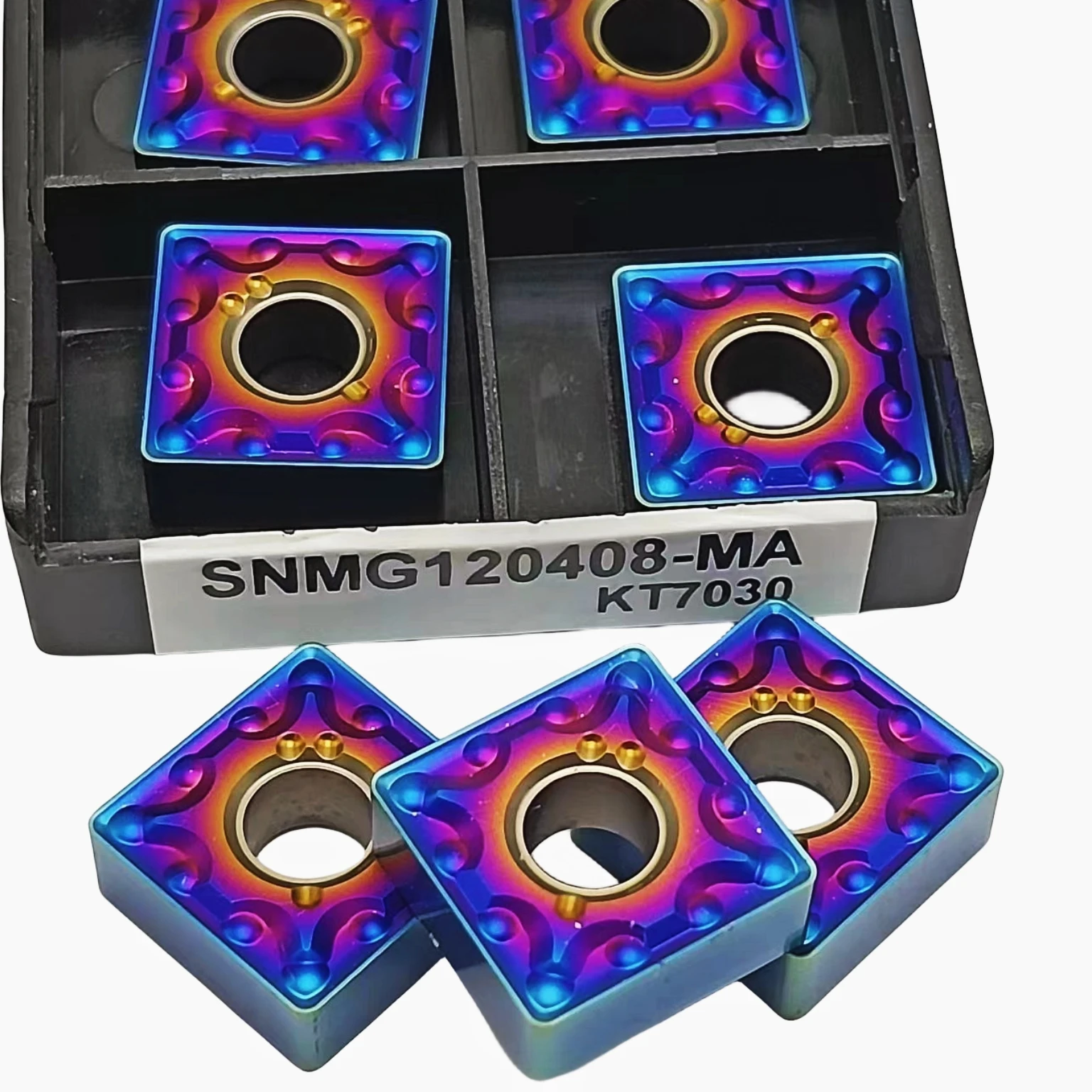 10PCS SNMG120408-MA SNMG120412-MA CNMG120404-MA  Turning Tools CNC Lathe Hardened Steel Inserts External Tool Parts ﻿