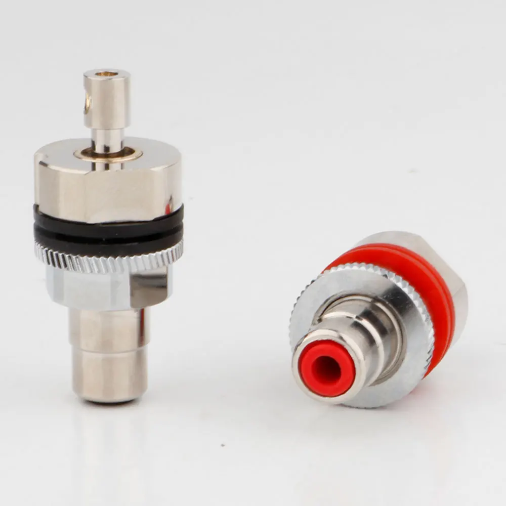 Conector de Terminal RCA hembra chapado en rodio sin soldadura para audiófilos, conector de Audio y vídeo Hifi, TV, CD, DAC, salida de entrada de señal