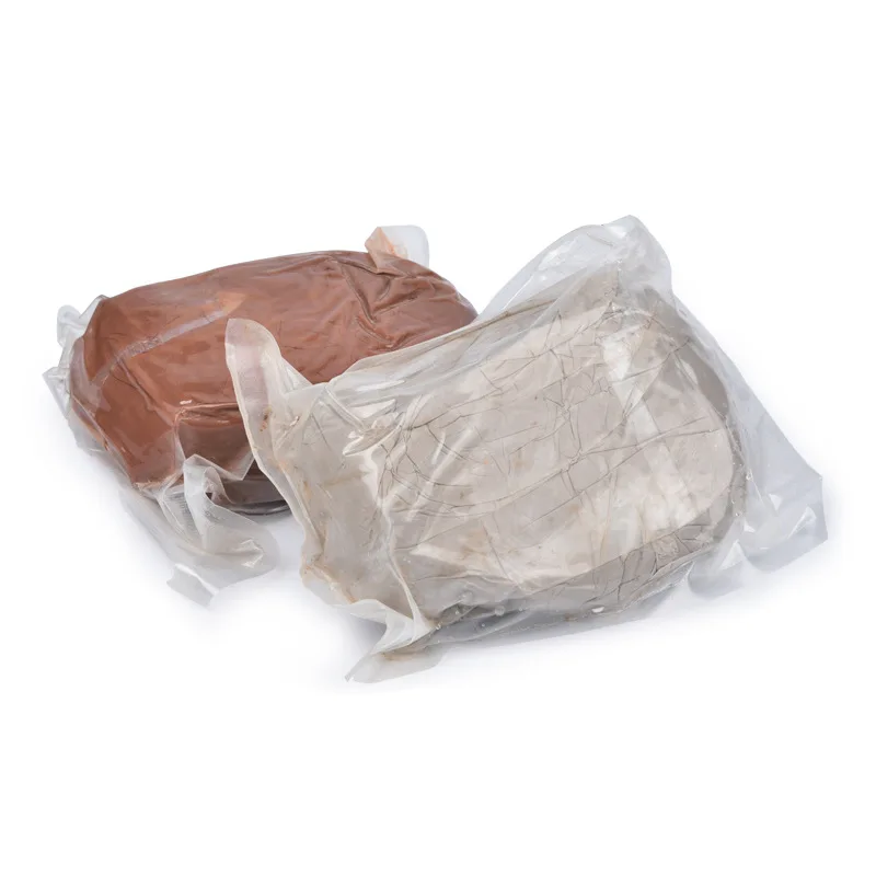 800g Kaolin Clay Red Brown Vacuum Packing Medium Temperature Clay DIY Hand Creation Jingdezhen Pottery Teaching Supplies