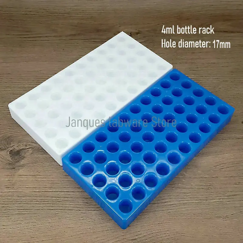 1 piece plastic chromatographic injection bottle Holder 2ml to 60ml sample bottle Rack Lab Sample vial Tray with 40 or 50 holes