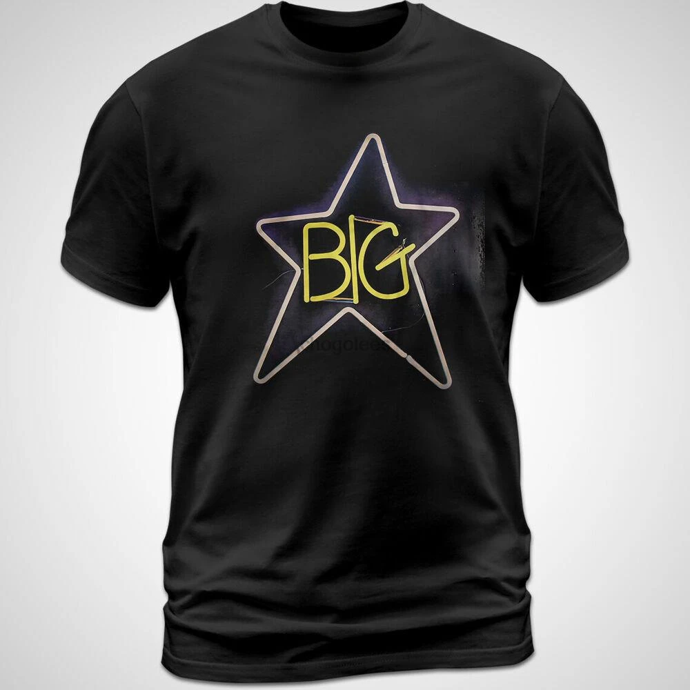 New Arrival fashion heavyweight Hot Sale vintage Summer Cotton Unisex 1 Record Music T-Shirt Big Star Alex Chilton Jody Stephens