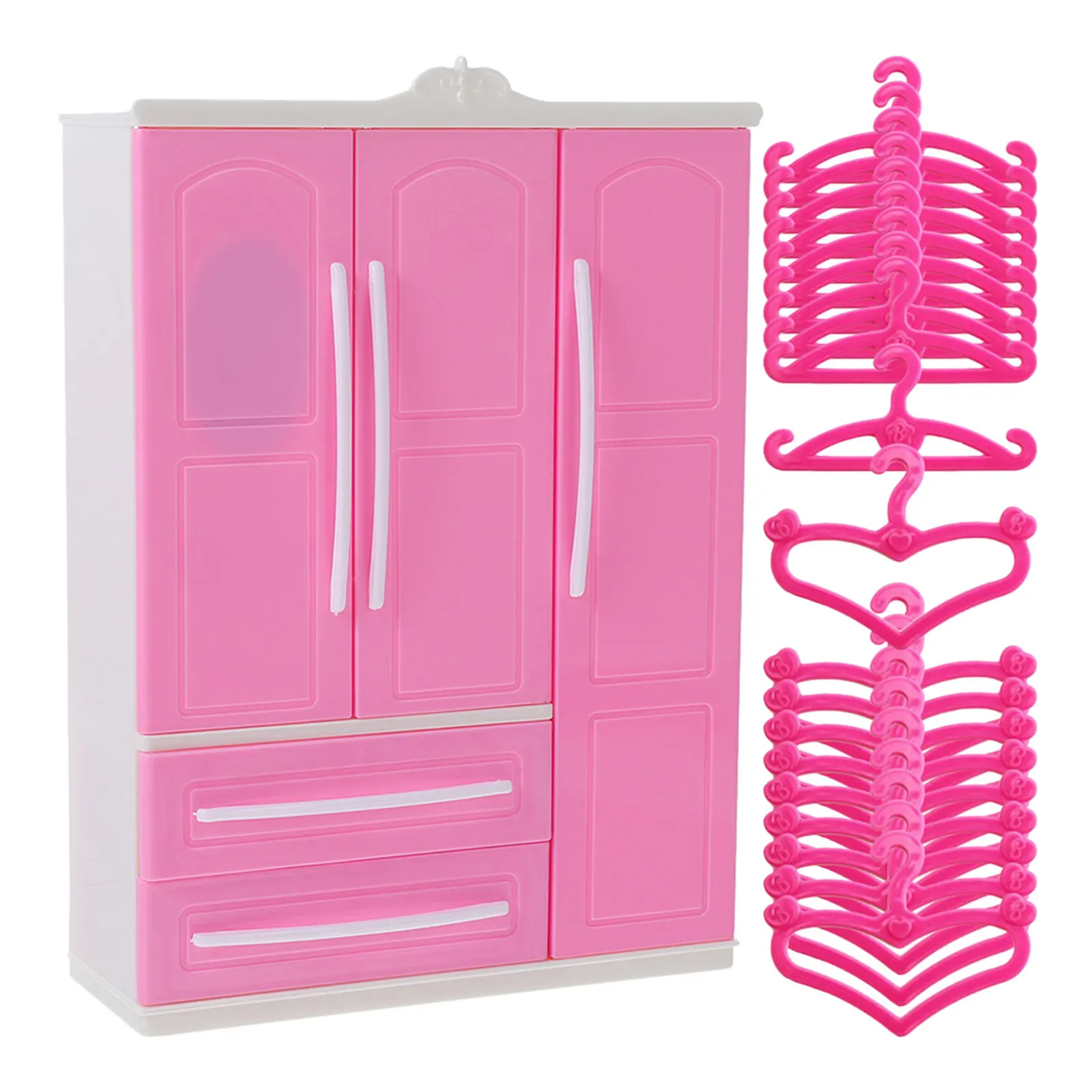 

1Set Compact Three-Sided Mini Wardrobe Closet for Miniature Clothing Storage Tiny House Bedroom Scene Decor with Realistic