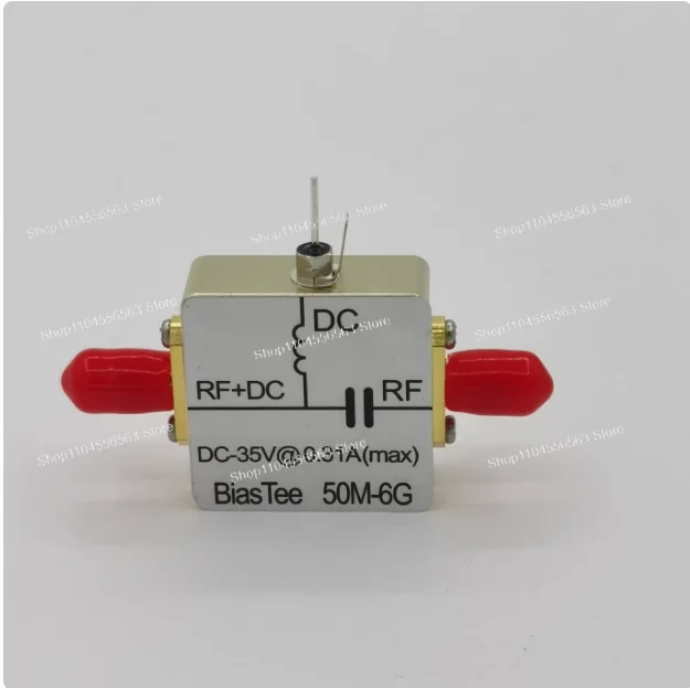 

RF Feed Box/Biaser Communication DC Block Coaxial Feed RF Block 50M-6GHz Low Insertion Loss