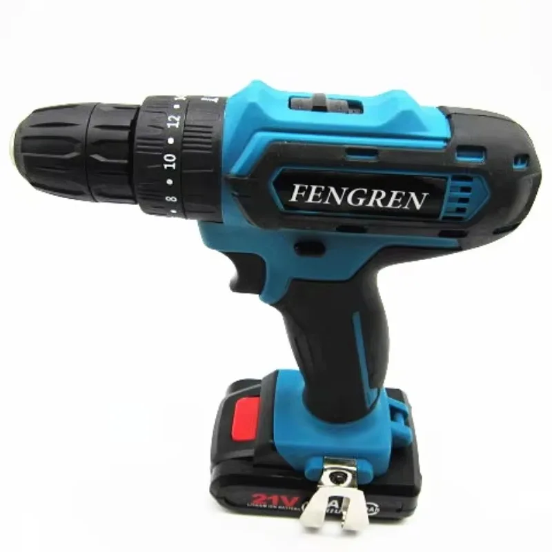 مفك براغي لاسلكي صغير محمول ببطارية ليثيوم بدون فرش قابل لإعادة الشحن ماكينة حفر كهربائية 10 مللي متر 1.3ah