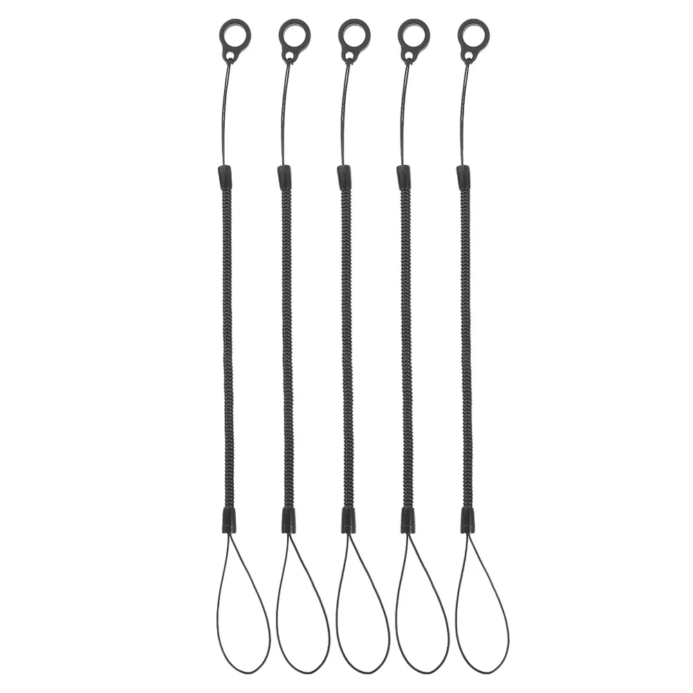 5Pcs Plastic Spring Lanyard for Stylus Touch Pens Easy Installation Adjustable Anti-Lose Pen Tether Cord Pen Tether