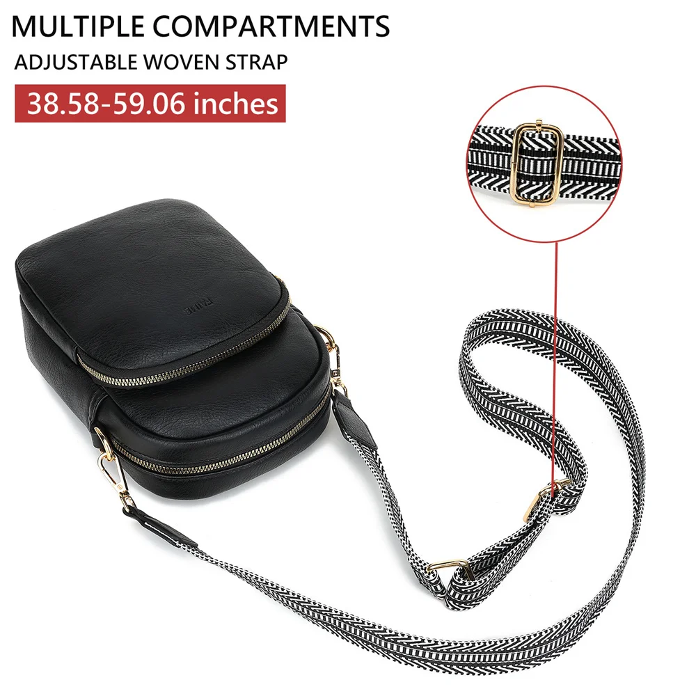 

2024 New Fashion Small Crossbody Bags for Women Trendy Vegan Leather Cell Phone Purses Satchel Shoulder Bags with Card Slots Bag