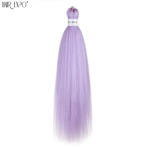 26Inch Easy Braids Hair Synthetic Colourful Pre Stretched Braiding Hair Extensions Jumbo Braids Ombre Yaki Long Straight Hair - Image 21