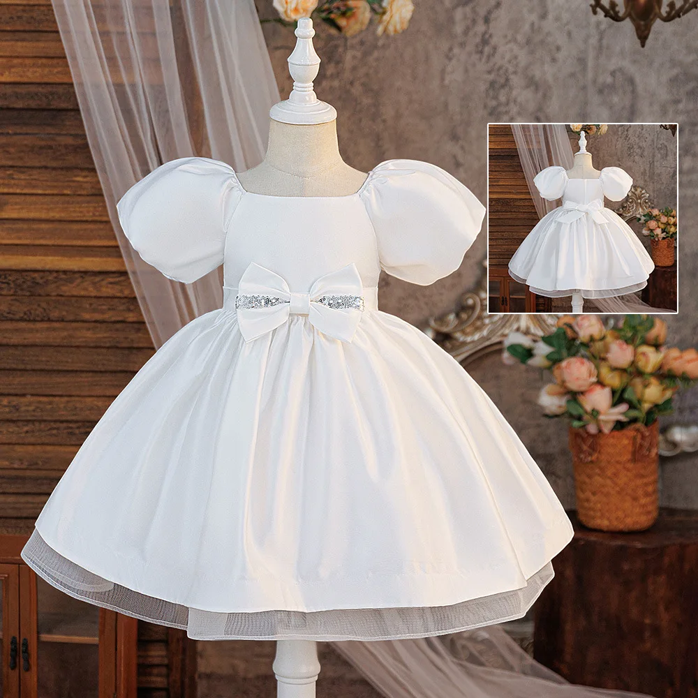

Elegant Dress For Girls Flower Tulle Party Girls Dresses Organza Children Birthday Pageant Princess Wedding Bridesmaid Costume