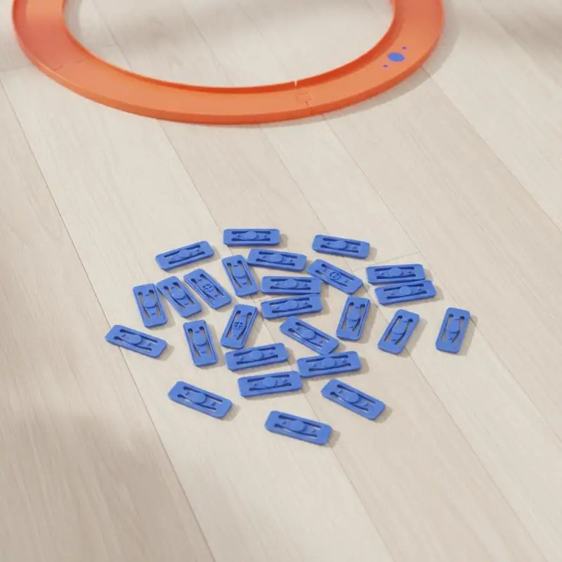 Blue Racetrack Connectors 20 Pieces Replacement Parts Compatible with Most Race Track Sets for Kids DIY Play Activities