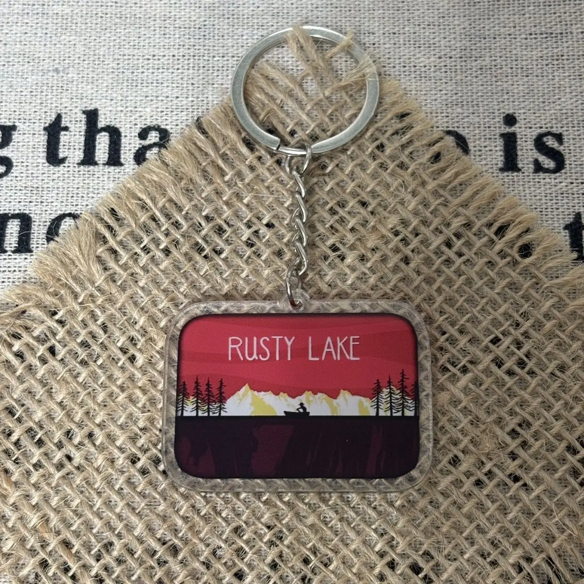 Op voorraad Cube Escape Rusty Lake Hotel Series Mr.Crow Mr.Owl Acryl Mini Sleutelhanger Rugzak Hanger Decoratie Verjaardagscadeaus