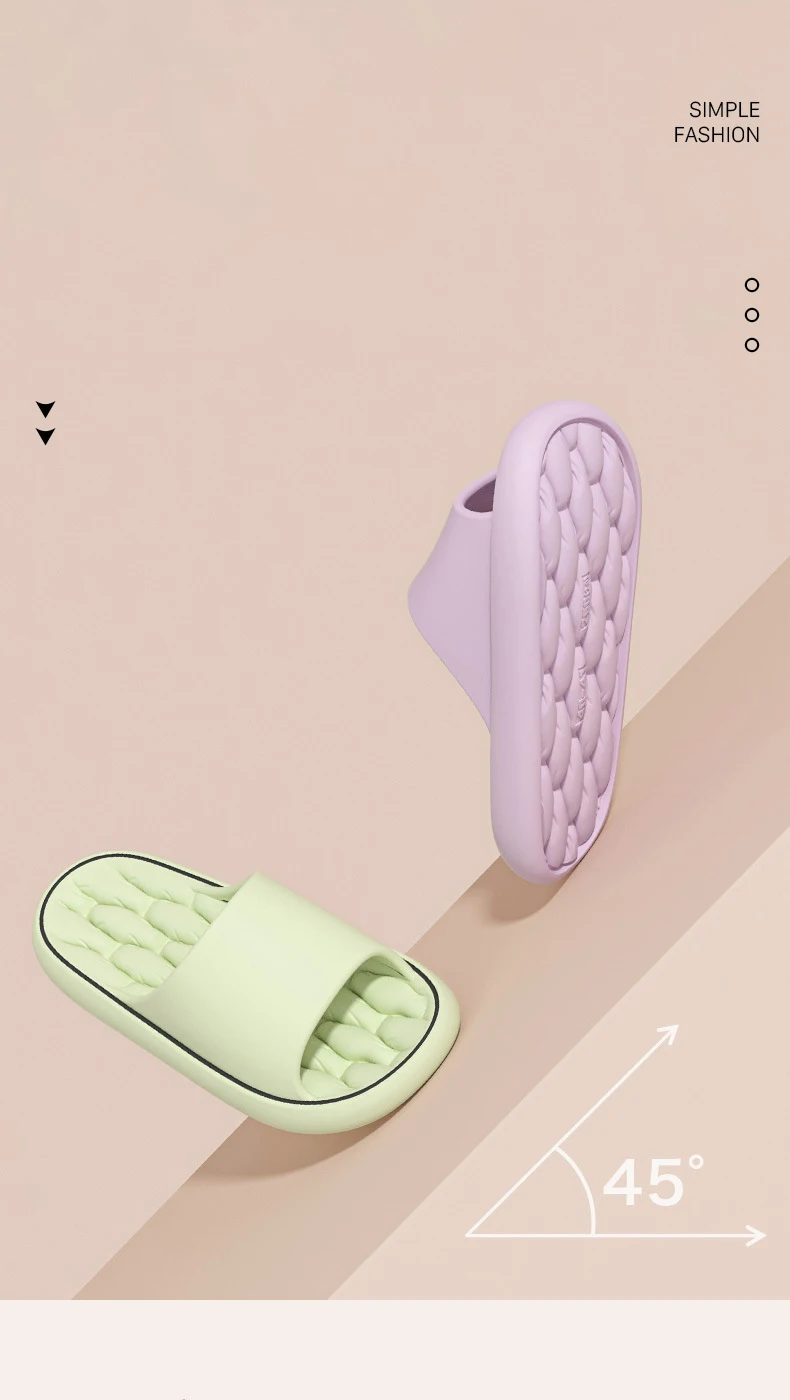 Superleichte weiche Hausschuhe, einfache Mode-Slides, elastische EVA-Schuhe, bunte Turnschuhe in der Tür, Badezimmer-Flip-Flops – Detail 5