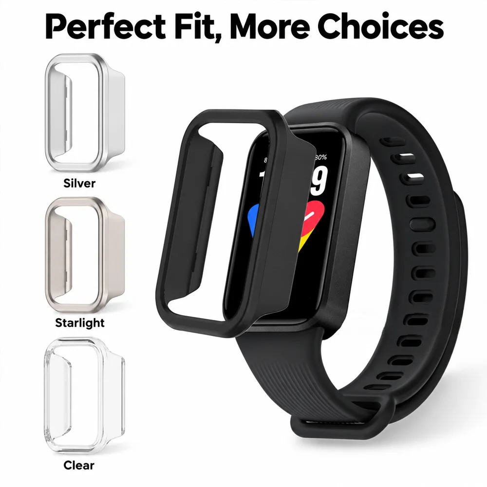 Diamond Case for Xiaomi Watch 11Active Protective Bumper Shell Hollow Shiny Woman Cover for Miband 11 Active Anti-drop Frame