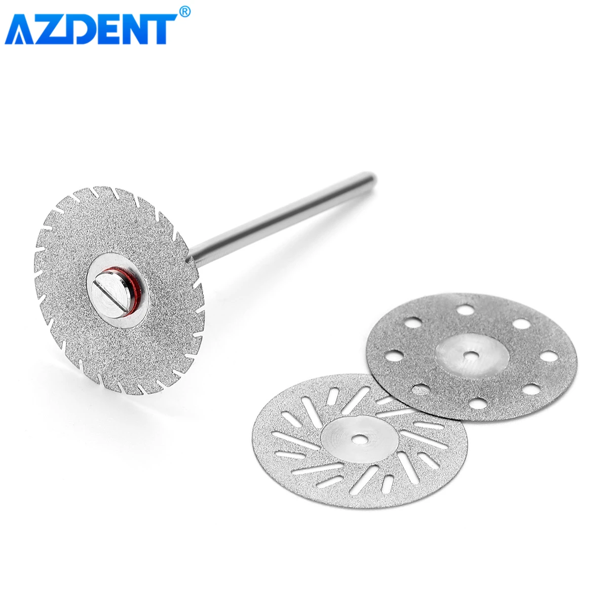 AZDENT-disco de diamante para laboratorio Dental, herramienta de corte ultrafina de doble cara, pulidor de odontología, diámetro de 22mm, 11