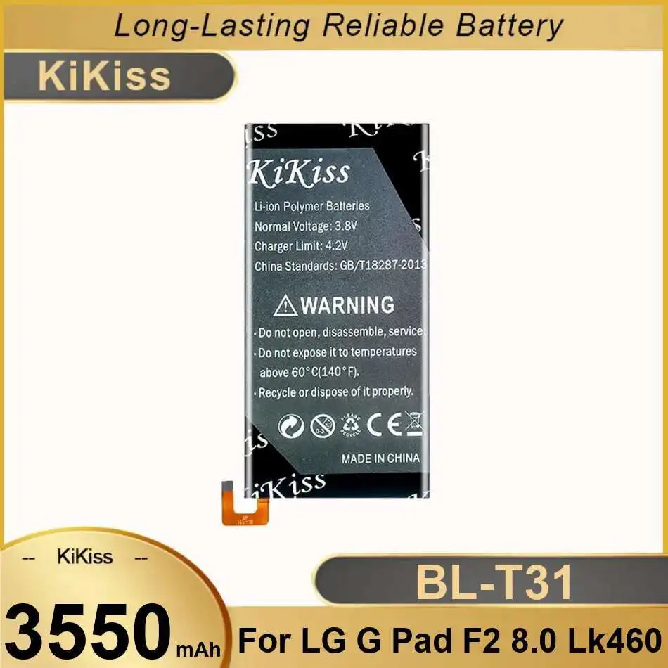 

Долговечный аккумулятор BL-T31 для планшета LG G Pad F2 8,0 LK460, 3550 мАч, высокая производительность