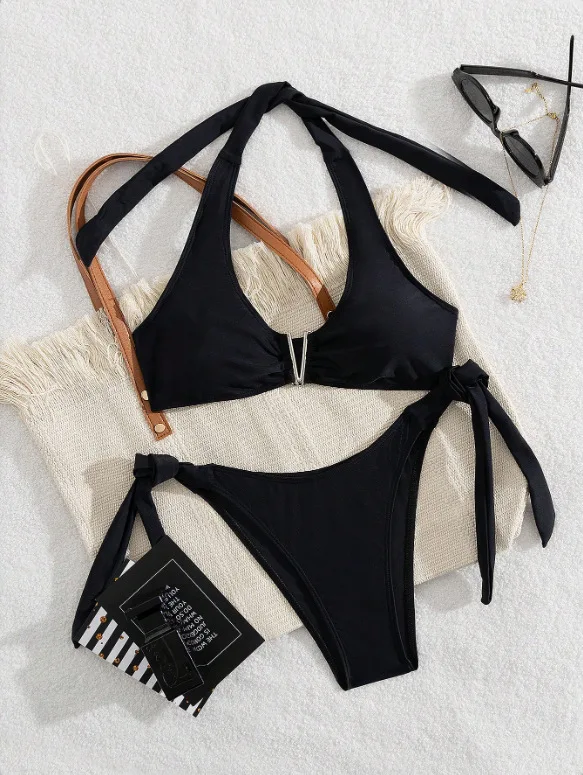Miyouj Triangle Beachwear Sexy Two Piece Suit 2026 Bikini Print Swimwear Bandage Bathsuit Women's Swimsuits High Cut Bikini Sets