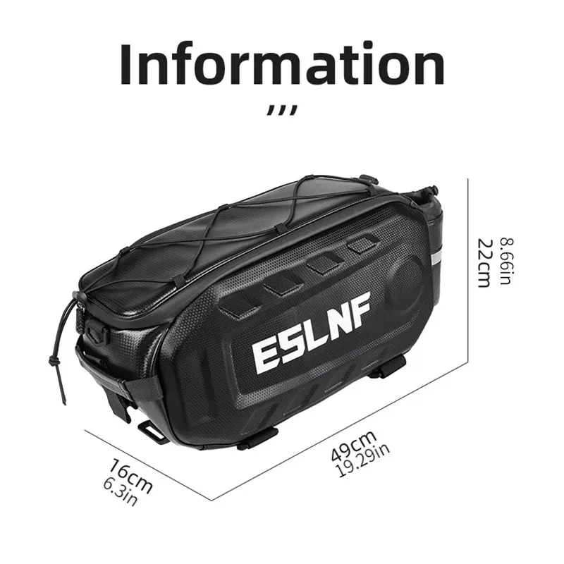 Eslnf Fietstas Mountainbike Rijden Na Draagtas Hard Shell Eva Waterdicht Grote Capaciteit Planktas Met Luggag