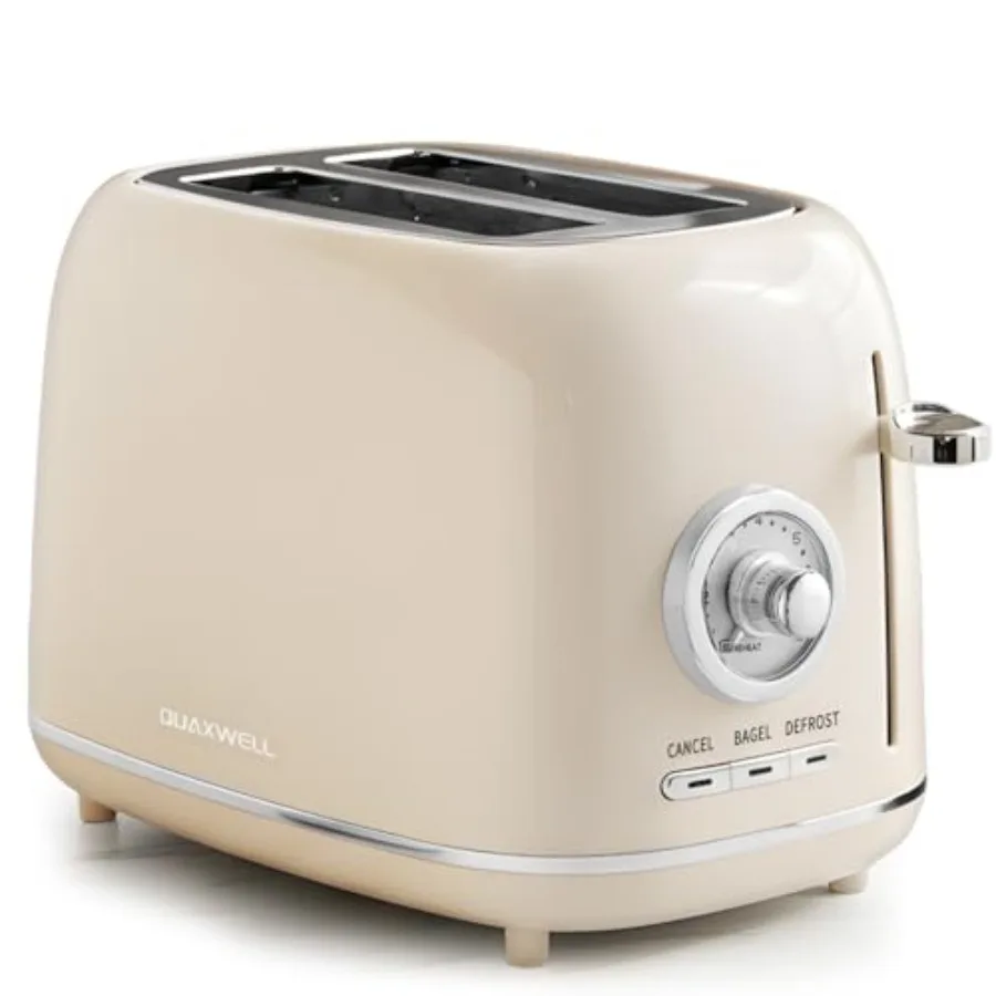 

Тостер на 2 тоста с широкими слотами, 7 уровней обжарки, отделка из нержавеющей стали, функции отмены и разморозки, съемный поддон для крошек