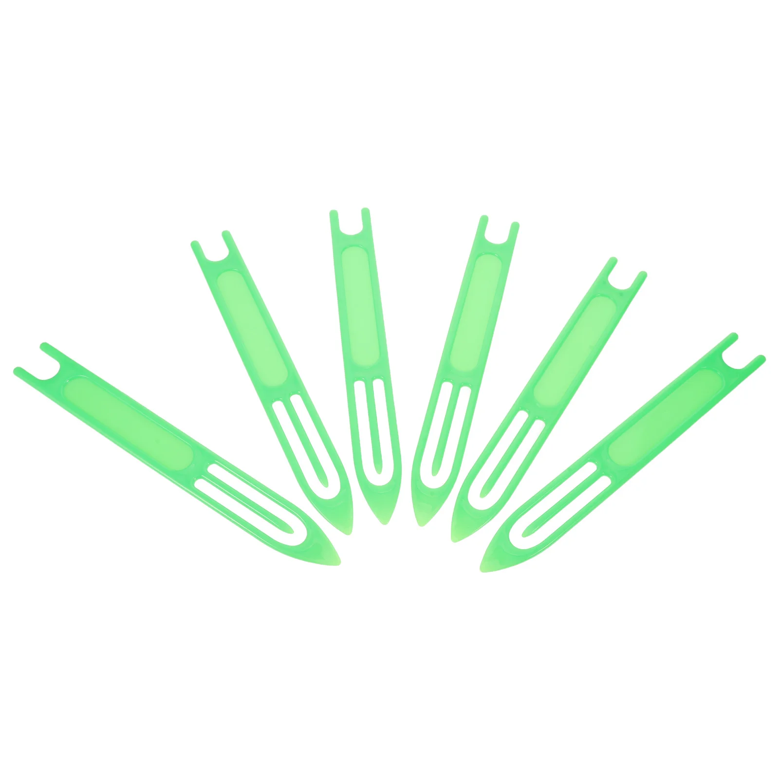 

6pcs Heavy Duty Weaving Needle Plastic Large Carpet Repair Needle For Fishing Net Crab Trap Mending Tool Abs Handicraft Shuttle