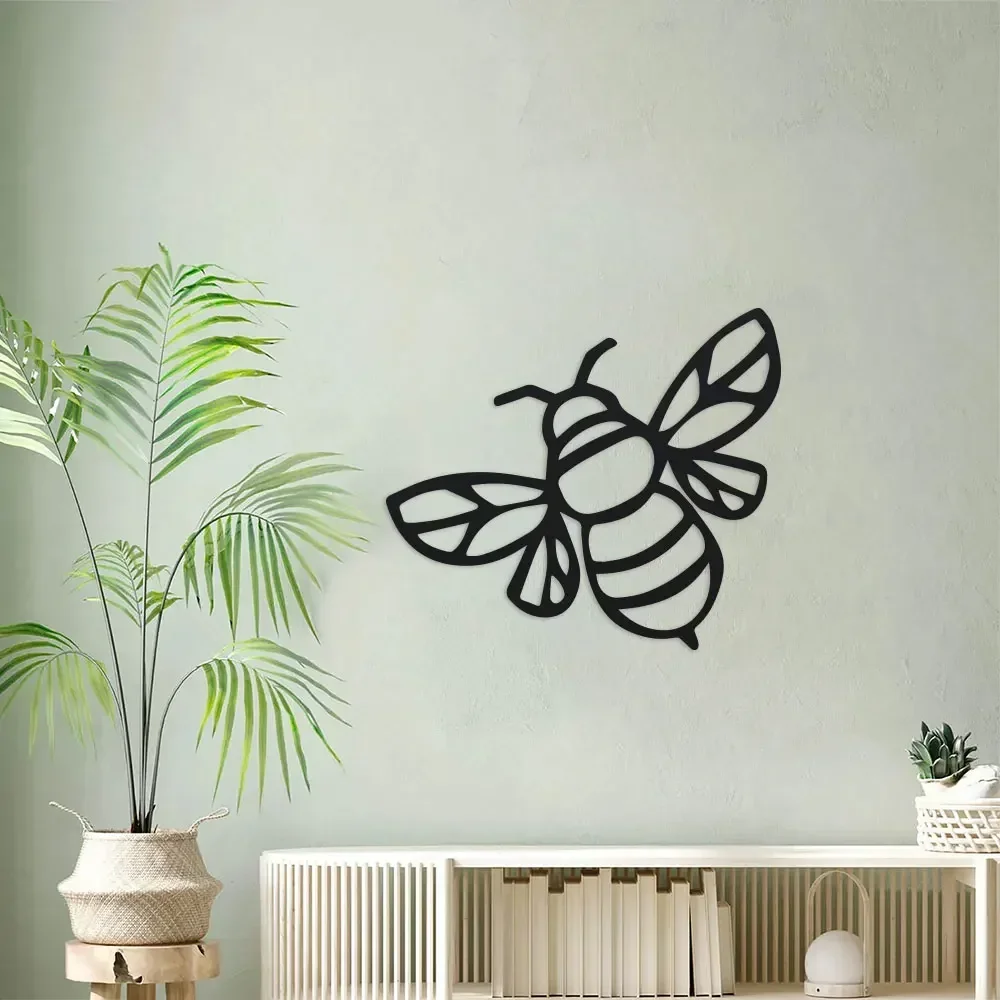 1pc Enchanting Bee Hive Sign - Farmhouse Chic Metal Wall Art - Durable Iron Craft for Bumblebee Lovers Nursery, Bedroom Decor