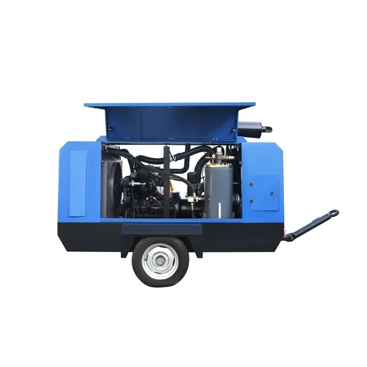 Industrial Factory Price Portable Oil  Screw Air Compressor Engine Sale Machine Booster Pump for Mining - view 3