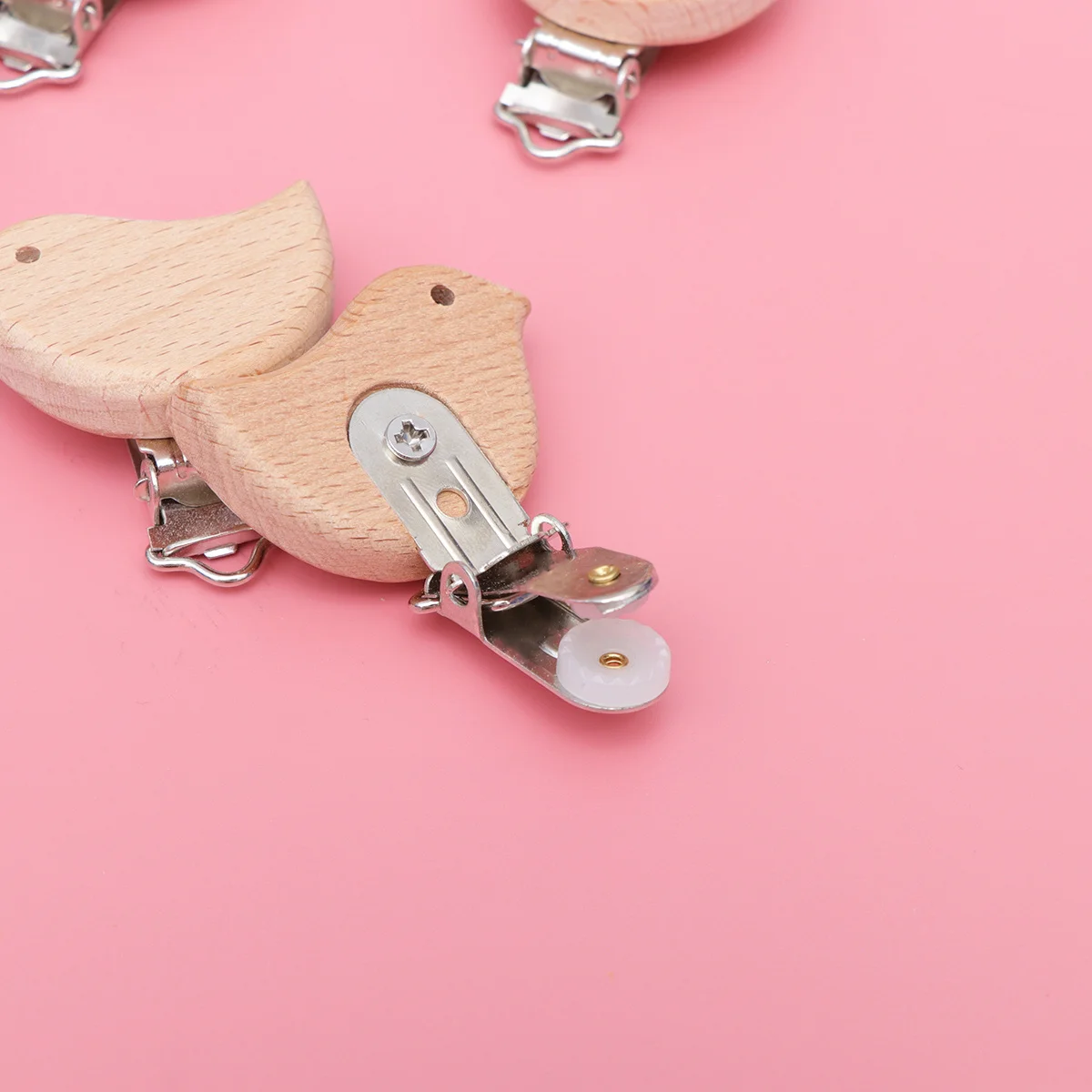 

10Pcs Baby Pacifier Clips Clip Set Safe for Infant Teething Holder Strap Bib DIY Accessories Baby Pacifier Clips