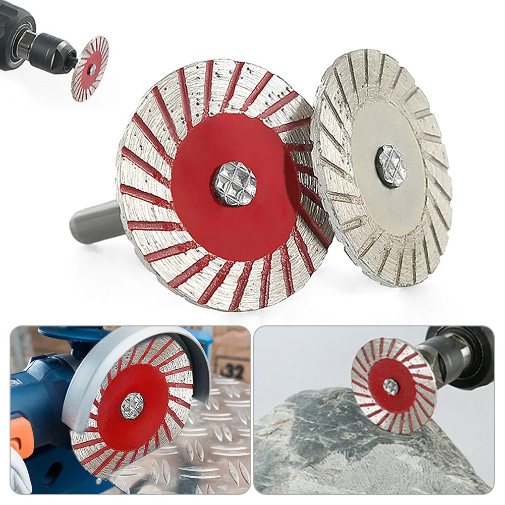 6mm Mini Diamond Cutting Wheel Disc Set for Dremel Rotary Tool Accessories Circular Saw Blades Grinding Wheels Disk with Mandrel