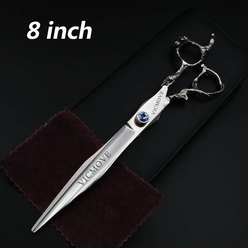 

8 Inch Professional Hairdressing Scissors Salon Barber Scissors Pet Dog Grooming Shears Dragon Handle