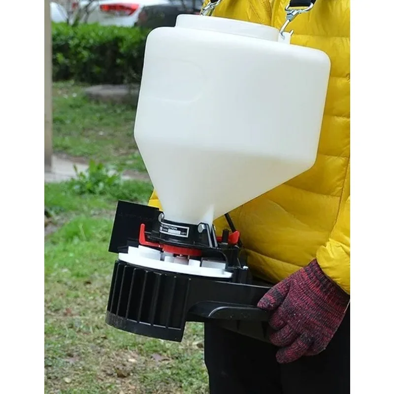 Easy planting seeder rapeseed grass seed sprinkling snail medicine fertilizer seed hand crank back small seeder multi-function