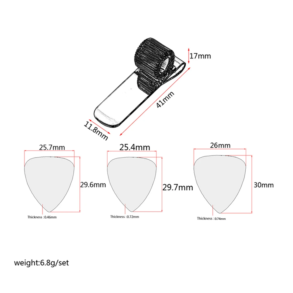 

Pick Shrapnel Electric Guitar Picks Custom Small Cool Accessories Metal Acoustic Clip