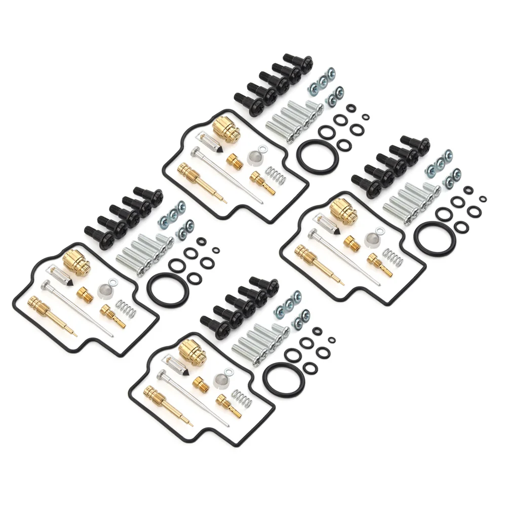 Motorcycle Carburetor Rebuild Kit Parts For Kawasaki ZX900F Ninja ZX9R 2002-2003 Carb Repair 4Sets