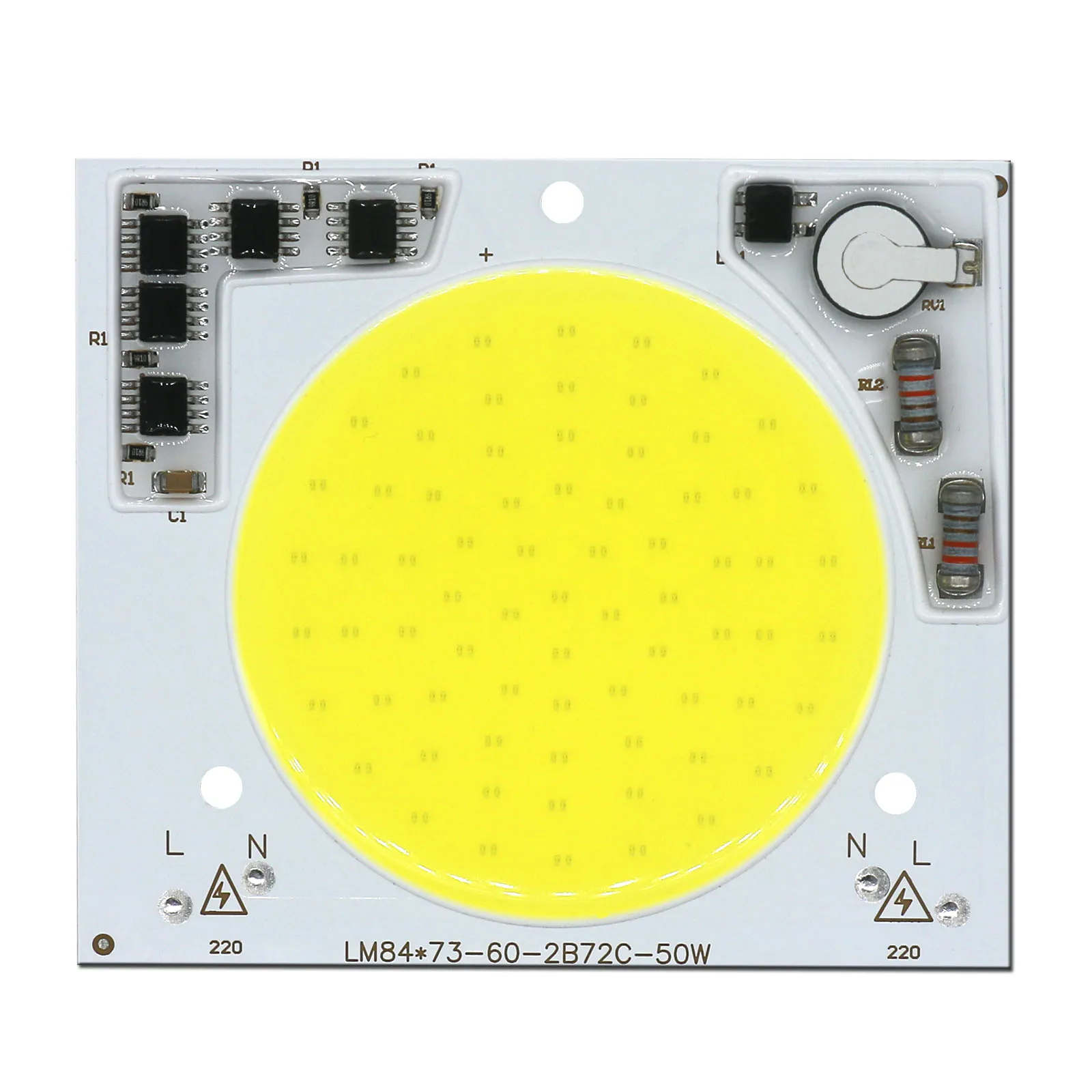 LED 220V COB chip50W Super Bright Matrix 220V non c\' รจ bisogno di driver per accessori di illuminazione faretto proiettore lampadina a LED