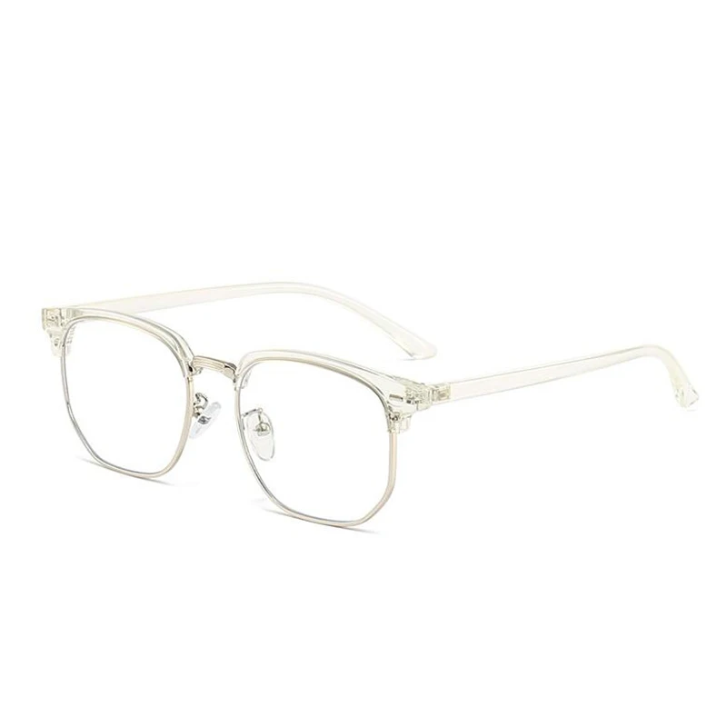 9613 Half Frame Square Optical Glasses With Prescription Anti Blue Rays/Photochromic/Myopia/Hyperopia Customized Eyeglasses