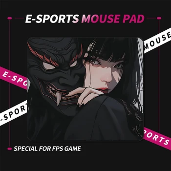 Balance Gaming Mouse Mat Gaming Mouse Pad Game Professional Premium E-sports Mousepad Oni Mask Computer Desk Mat Laptop Deskmat