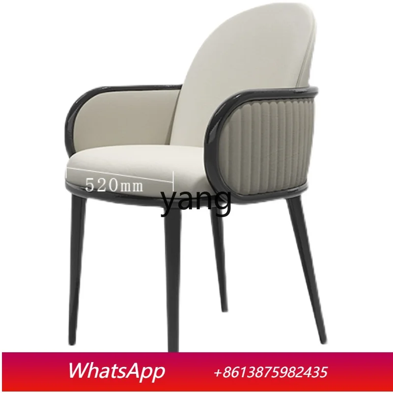 

LT Modern Minimalist Solid Wood Model Room with Armrest Hotel Club Conference Chair